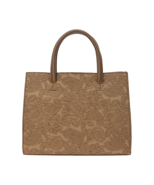 koe（コエ）の「型押しペイズリー柄トートバッグ（トートバッグ・レディース・ネイビー/ブラウン/アイボリー・FREE）」の5枚目の写真