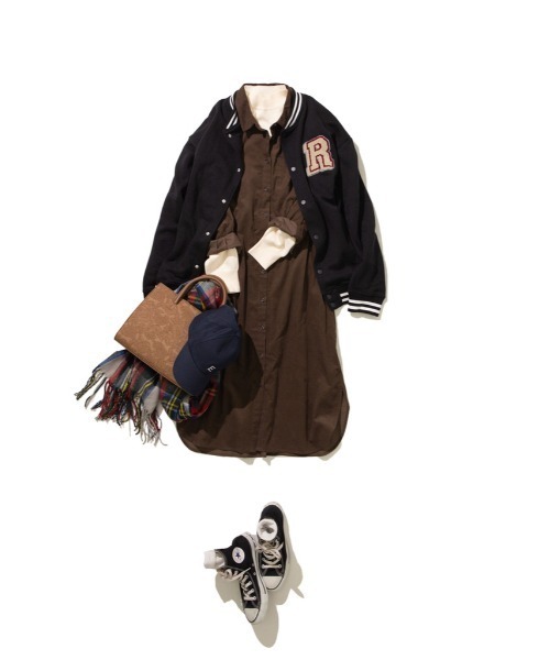 koe（コエ）の「型押しペイズリー柄トートバッグ（トートバッグ・レディース・ネイビー/ブラウン/アイボリー・FREE）」の20枚目の写真