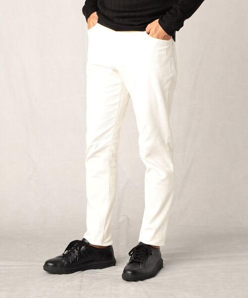 COMME CA MEN（コムサメン）の「14ウェル　コーデュロイ5ポケットパンツ（チノパンツ・メンズ・ネイビー/ホワイト/ダークブラウン・M/L/S）」の6枚目の写真
