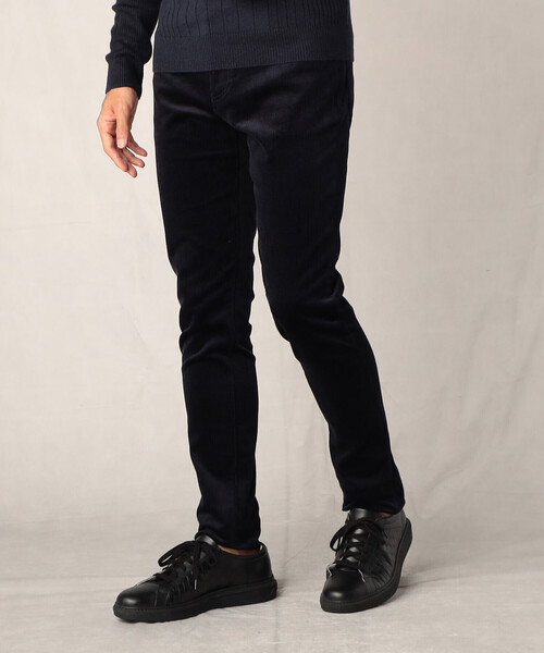 COMME CA MEN（コムサメン）の「14ウェル　コーデュロイ5ポケットパンツ（チノパンツ・メンズ・ネイビー/ホワイト/ダークブラウン・M/L/S）」の8枚目の写真