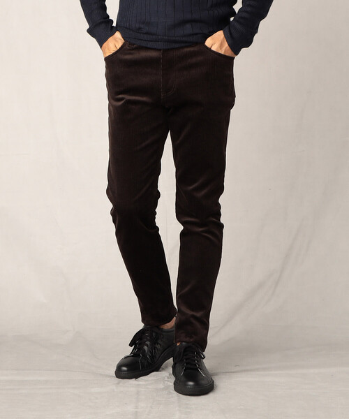 COMME CA MEN（コムサメン）の「14ウェル　コーデュロイ5ポケットパンツ（チノパンツ・メンズ・ネイビー/ホワイト/ダークブラウン・M/L/S）」の10枚目の写真
