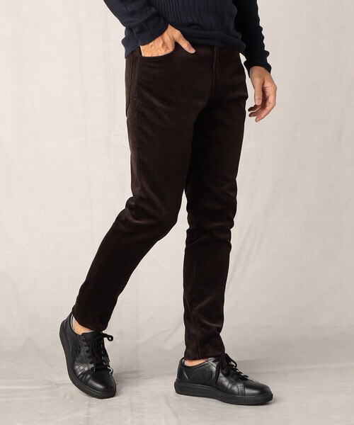 COMME CA MEN（コムサメン）の「14ウェル　コーデュロイ5ポケットパンツ（チノパンツ・メンズ・ネイビー/ホワイト/ダークブラウン・M/L/S）」の11枚目の写真