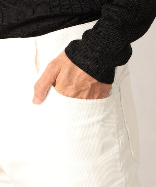 COMME CA MEN（コムサメン）の「14ウェル　コーデュロイ5ポケットパンツ（チノパンツ・メンズ・ネイビー/ホワイト/ダークブラウン・M/L/S）」の17枚目の写真