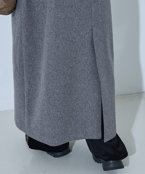 NOMINE(ノミネ)の「袖キルティングステンカラーコート(ステンカラーコート・レディース・カーキ/アイボリー/チャコールグレー/ブラック/キャメル/オフホワイト/グレー/ダークグリーン・フリー)」の19枚目の写真