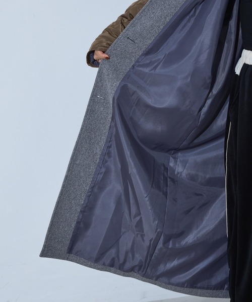 袖キルティングステンカラーコート（ステンカラーコート）｜NOMINE