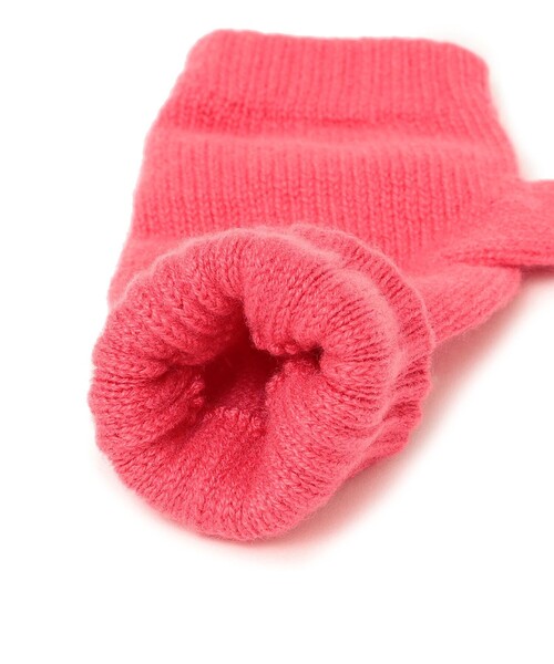 William Brunton Hand Knits（ウィリアム ブラントン ハンド ニット）の「William Brunton:カシミヤ指ぬきグローブ（手袋・レディース・ライトホワイト/グレー/ピンク系その他・ONE SIZE）」の8枚目の写真