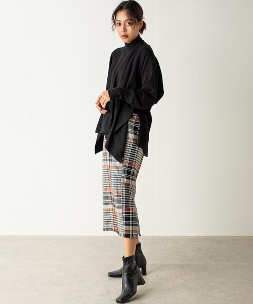 MILLION CARATS（ミリオンカラッツ）の「ツイードビッグチェックスカート（スカート・レディース・オレンジ/グリーン/ブラウン/イエロー/パープル・FREE）」の15枚目の写真