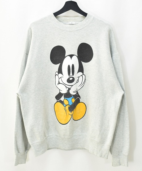 OLDMICKEY （オールドミッキー）の「【ヴィンテージ古着】90s Mickey / ミッキー 両面プリント クルーネックスウェット（スウェット・メンズ・グレー・X-LARGE）」の9枚目の写真