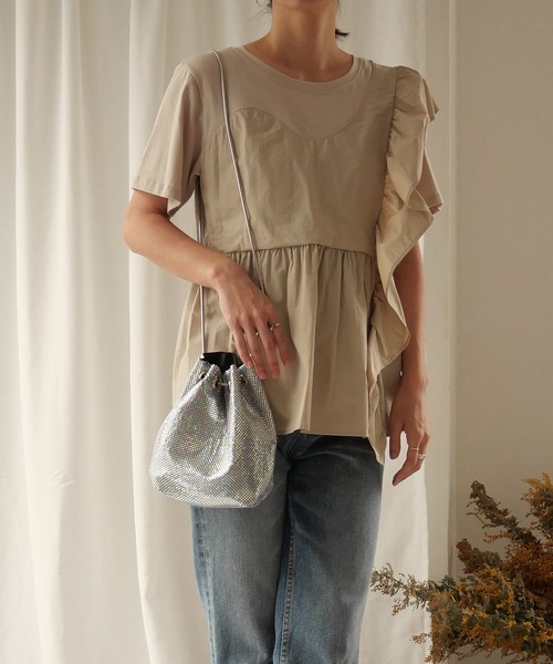 CURI BISCUI（キュリ　ビスキュイ）の「【CURIBISCUI】メタルメッシュ 2WAY ショルダーバッグ（ショルダーバッグ・レディース・ゴールド/シルバー/ブラック・FREE）」の4枚目の写真