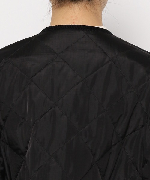 yuw（ユウ）の「ツイルミリタリーミドルブルゾン　179533（ミリタリージャケット・レディース・ブラック/カーキ・FREE）」の6枚目の写真