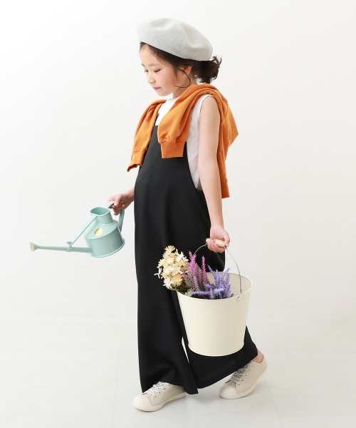 devirock（デビロック）の「水はじく 2WAYサロペット（サロペット/オーバーオール・キッズ・ブラック/グレー系その他/バイオレット・100cm/110cm/120cm/130cm/140cm/150cm/160cm）」の4枚目の写真