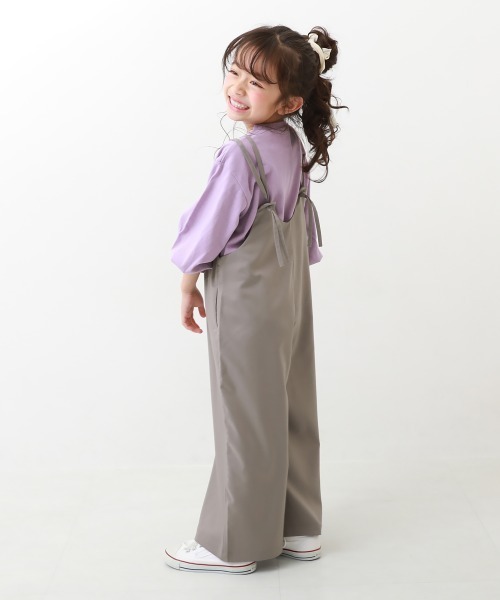 devirock（デビロック）の「水はじく 2WAYサロペット（サロペット/オーバーオール・キッズ・ブラック/グレー系その他/バイオレット・100cm/110cm/120cm/130cm/140cm/150cm/160cm）」の5枚目の写真