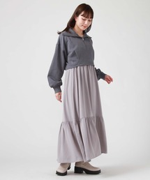 archives | ハーフｚｉｐスウェット×シャーリングキャミワンピースＳＥＴ(ワンピース)