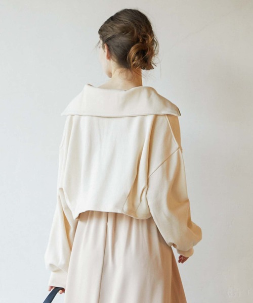 archives(アルシーヴ)の「ハーフzipスウェット×シャーリングキャミワンピースSET(ワンピース・レディース・グレー/ブルー/アイボリー・MEDIUM)」の8枚目の写真