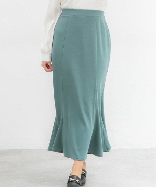 Honeys（ハニーズ）の「マーメイドスカート（スカート・レディース・ブラック/アイボリー/ブルーグリーン/ピンク・L/S/LL/M）」の4枚目の写真