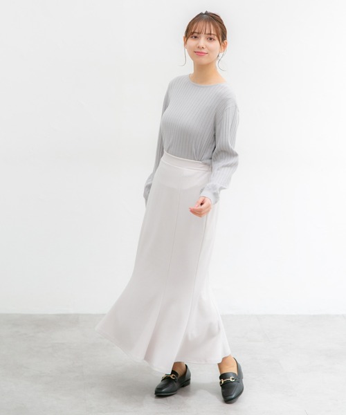 Honeys（ハニーズ）の「マーメイドスカート（スカート・レディース・ブラック/アイボリー/ブルーグリーン/ピンク・L/S/LL/M）」の18枚目の写真