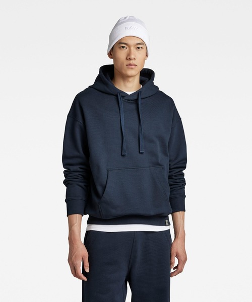 G-STAR(ジースター)の「EFFO RAW LONG BEANIE/ロゴニット帽(ニットキャップ/ビーニー・メンズ・ピンク系その他/ホワイト・ONE SIZE)」の3枚目の写真