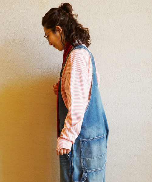 JOURNAL STANDARD LUXE（ジャーナルスタンダード　ラックス）の「クリアボーダー クルーネック-Big-プルオーバー（Tシャツ/カットソー・レディース・ブラック/レッド/ブルー・FREE）」の10枚目の写真