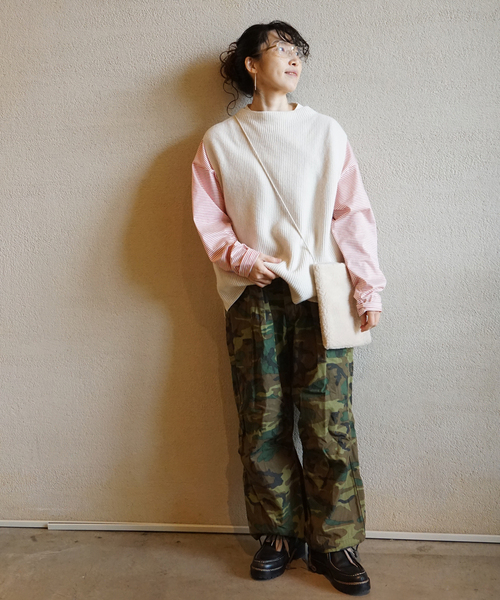 JOURNAL STANDARD LUXE（ジャーナルスタンダード　ラックス）の「クリアボーダー クルーネック-Big-プルオーバー（Tシャツ/カットソー・レディース・ブラック/レッド/ブルー・FREE）」の13枚目の写真