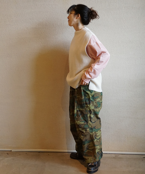 JOURNAL STANDARD LUXE（ジャーナルスタンダード　ラックス）の「クリアボーダー クルーネック-Big-プルオーバー（Tシャツ/カットソー・レディース・ブラック/レッド/ブルー・FREE）」の14枚目の写真