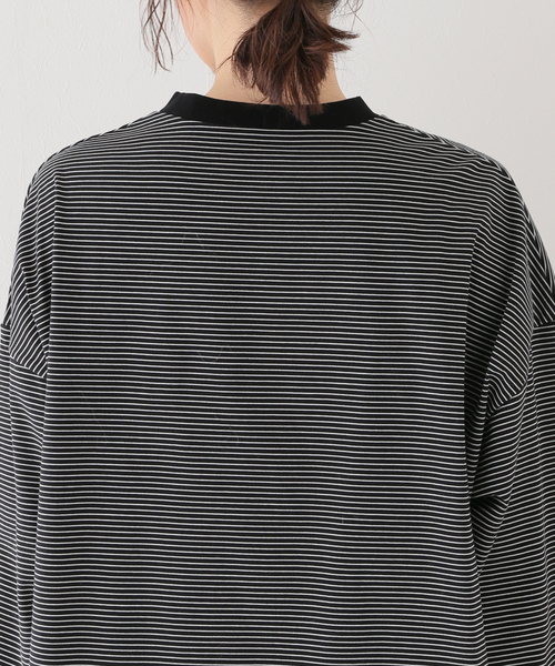 JOURNAL STANDARD LUXE（ジャーナルスタンダード　ラックス）の「クリアボーダー クルーネック-Big-プルオーバー（Tシャツ/カットソー・レディース・ブラック/レッド/ブルー・FREE）」の20枚目の写真