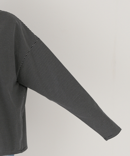 JOURNAL STANDARD LUXE（ジャーナルスタンダード　ラックス）の「クリアボーダー クルーネック-Big-プルオーバー（Tシャツ/カットソー・レディース・ブラック/レッド/ブルー・FREE）」の21枚目の写真