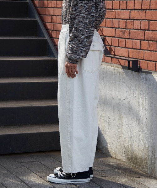 CONES BOSS（コーンズボス）の「【CONES BOSS × CIAOPANIC】ワイドバルーンデニムパンツ（デニムパンツ・レディース・オフホワイト/ブルー/ネイビー/ベージュ・SMALL/MEDIUM/LARGE）」の6枚目の写真