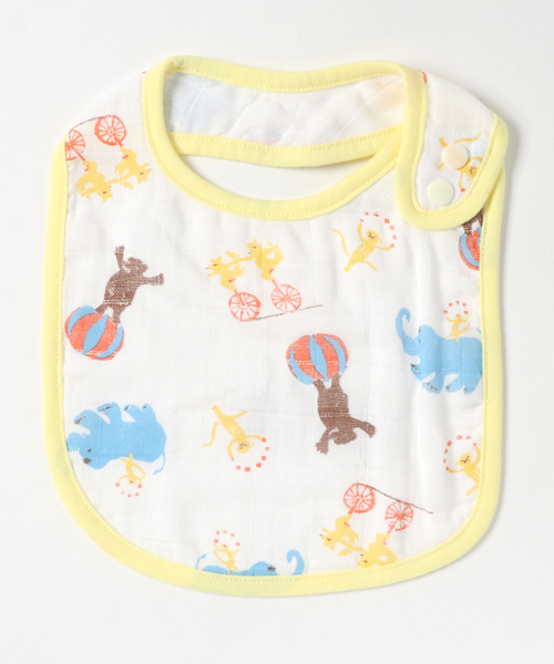 HAKKA BABY（ハッカベビー）の「[ベビー]オリジナルプリントガーゼスタイ（スタイ/よだれかけ・キッズ・ブルー/パープル/ピンク/オレンジ/イエロー/レッド/グレー/サックスブルー・FREE）」の3枚目の写真