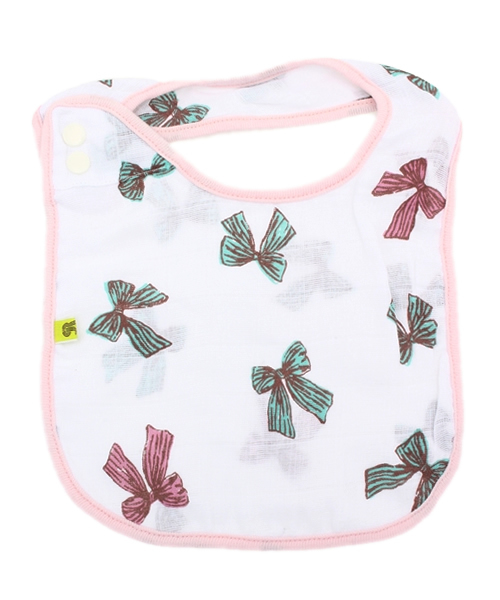 HAKKA BABY（ハッカベビー）の「[ベビー]オリジナルプリントガーゼスタイ（スタイ/よだれかけ・キッズ・ブルー/パープル/ピンク/オレンジ/イエロー/レッド/グレー/サックスブルー・FREE）」の6枚目の写真