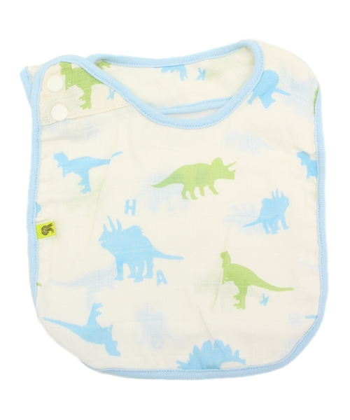 HAKKA BABY（ハッカベビー）の「[ベビー]オリジナルプリントガーゼスタイ（スタイ/よだれかけ・キッズ・ブルー/パープル/ピンク/オレンジ/イエロー/レッド/グレー/サックスブルー・FREE）」の4枚目の写真