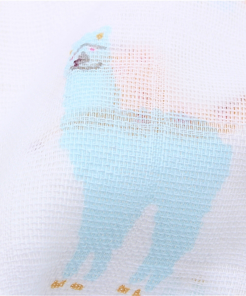 HAKKA BABY（ハッカベビー）の「[ベビー]オリジナルプリントガーゼスタイ（スタイ/よだれかけ・キッズ・ブルー/パープル/ピンク/オレンジ/イエロー/レッド/グレー/サックスブルー・FREE）」の9枚目の写真