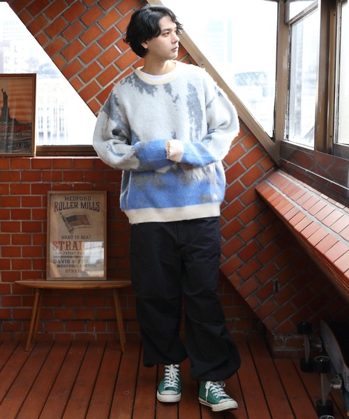 ８(eight)（エイト）の「モヘアタッチクルーニット（ニット/セーター・メンズ・ブラック/マスタード/アイボリー・LARGE/MEDIUM）」の12枚目の写真