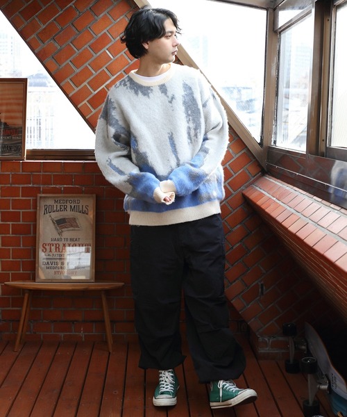 ８(eight)（エイト）の「モヘアタッチクルーニット（ニット/セーター・メンズ・ブラック/マスタード/アイボリー・LARGE/MEDIUM）」の13枚目の写真