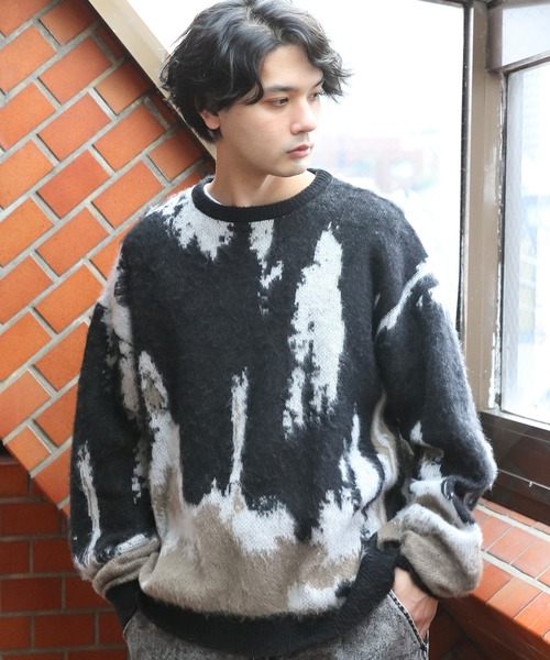 ８(eight)（エイト）の「モヘアタッチクルーニット（ニット/セーター・メンズ・ブラック/マスタード/アイボリー・LARGE/MEDIUM）」の18枚目の写真