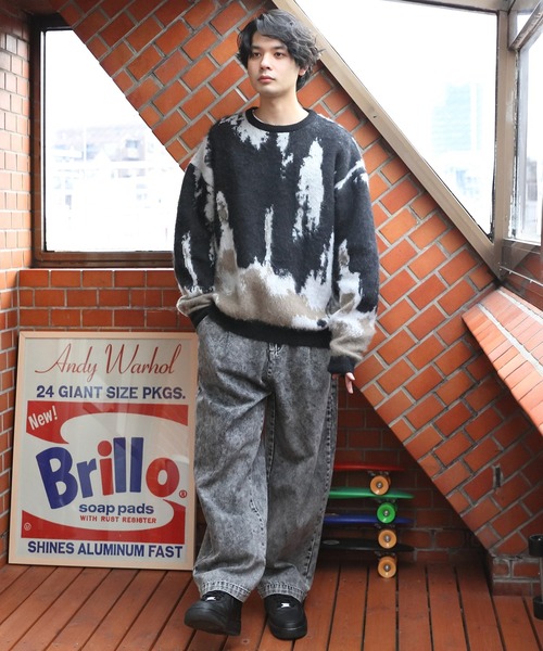 ８(eight)（エイト）の「モヘアタッチクルーニット（ニット/セーター・メンズ・ブラック/マスタード/アイボリー・LARGE/MEDIUM）」の19枚目の写真