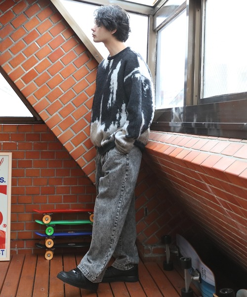 ８(eight)（エイト）の「モヘアタッチクルーニット（ニット/セーター・メンズ・ブラック/マスタード/アイボリー・LARGE/MEDIUM）」の21枚目の写真