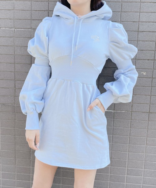 lilLilly（リルリリー）の「パーカーミニワンピース（ワンピース