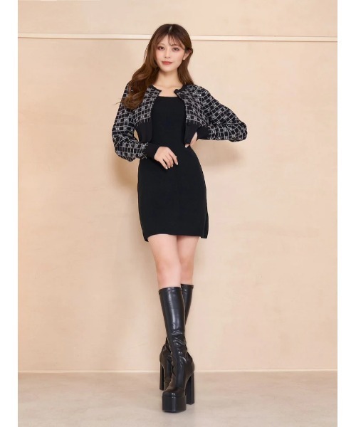 アンサンブルストライプミニワンピース（ワンピース）｜Darich