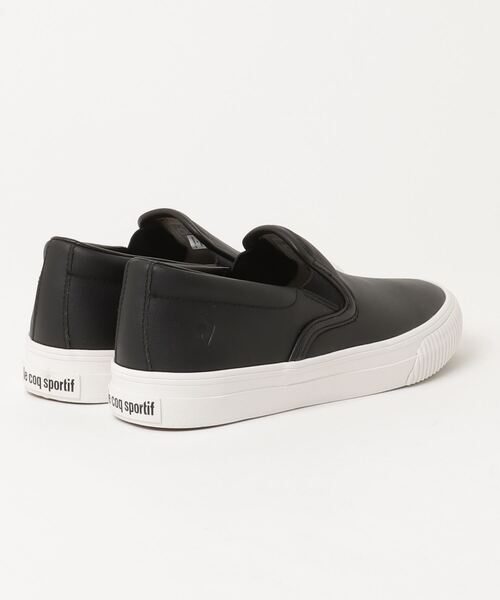le coq sportif(ルコックスポルティフ)の「le coq sportif LE BLANC / ルコックスポルティフ LE ブラン(スリッポン・レディース・ホワイト/ブラック・22.5cm)」の6枚目の写真