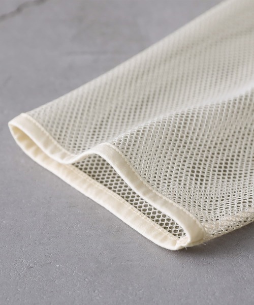 n'OrLABEL(ノアールレーベル)の「『シアーメッシュデザインロンT』(Tシャツ/カットソー・レディース・アイボリー/ブラック・FREE)」の11枚目の写真