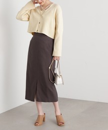 N.(N. Natural Beauty Basic) | 【S Size Line】◆麻混タイトスカート(スカート)