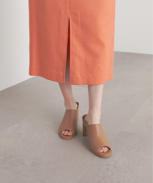 N.（N. Natural Beauty Basic）（エヌエヌナチュラルビューティーベーシック）の「【S Size Line】◆麻混タイトスカート（スカート・レディース・チャコール/ナチュラル/オレンジ・SMALL/MEDIUM）」の8枚目の写真