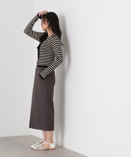 N.（N. Natural Beauty Basic）（エヌエヌナチュラルビューティーベーシック）の「【S Size Line】◆麻混タイトスカート（スカート・レディース・チャコール/ナチュラル/オレンジ・SMALL/MEDIUM）」の18枚目の写真