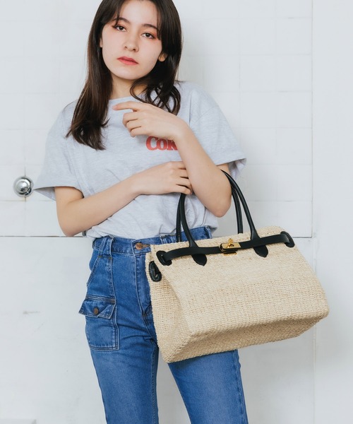 COTTO（コトゥー）の「COTTO/コトゥー トートバッグ かごバッグ（トートバッグ・メンズ・ブラック系/ブラウン系・FREE）」の19枚目の写真