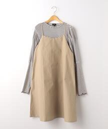 green label relaxing（グリーンレーベルリラクシング）の「TJ キャミワンピース×ボーダーパフ プルオーバー セット 140cm-160cm（ワンピース・キッズ）」