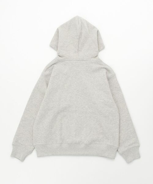 Lee（リー）の「Lee/リー キッズ　30/10裏毛ロゴ入りZIPパーカー（パーカー・キッズ・グレー/ブラック・150/130/140）」の3枚目の写真