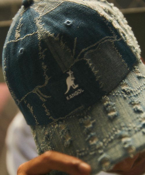KANGOL(カンゴール)の「KANGOL DENIM MASHUP BASEBALL(キャップ・メンズ・ネイビー・ONE SIZE)」の5枚目の写真