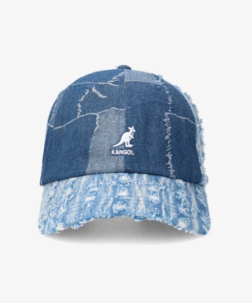 KANGOL(カンゴール)の「KANGOL DENIM MASHUP BASEBALL(キャップ・メンズ・ネイビー・ONE SIZE)」の4枚目の写真