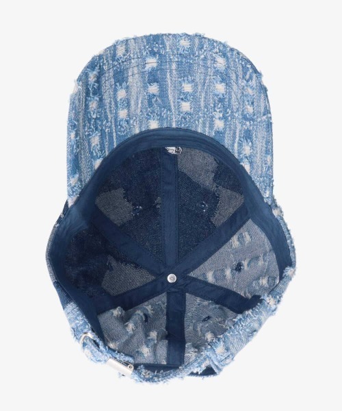 KANGOL(カンゴール)の「KANGOL DENIM MASHUP BASEBALL(キャップ・メンズ・ネイビー・ONE SIZE)」の6枚目の写真