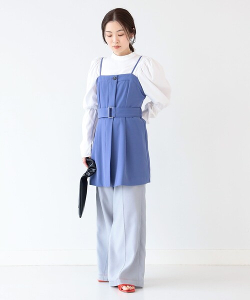 Ray BEAMS（レイビームス）の「Ray BEAMS / ベルテッド ビスチェ（キャミソール・レディース・パープル系その他2/ブラック・0/1）」の7枚目の写真